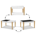 Keezi Kids Table Chairs Set Storage Chalkboard Play Desk 3pc