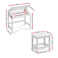 Keezi Kids Table Chairs Set 2 Piece Activity Study Desk Wooden
