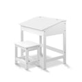 Keezi Kids Table Chairs Set 2 Piece Activity Study Desk Wooden