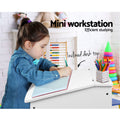 Keezi Kids Table Chairs Set 2 Piece Activity Study Desk Wooden
