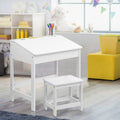 Keezi Kids Table Chairs Set 2 Piece Activity Study Desk Wooden