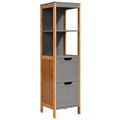 Artiss Bathroom Cabinet 115cm Bamboo Shelf Storage