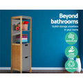 Artiss Bathroom Cabinet 115cm Bamboo Shelf Storage