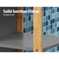Artiss Bathroom Cabinet 115cm Bamboo Shelf Storage