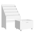 Keezi 4 Tier Kids Bookshelf w/ Drawers Storage Organiser Display