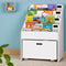 Keezi 4 Tier Kids Bookshelf w/ Drawers Storage Organiser Display