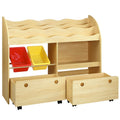 Keezi 3 Tier Kids Bookshelf Storage Bookcase Toy Organiser Display