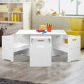Keezi Kids Table Chairs Set 3PC Storage Toy Play Desk Activity