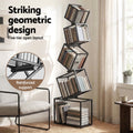 Artiss 5-Tier Metal Bookshelf Storage Organizer Black Shelves