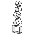 Artiss 5-Tier Metal Bookshelf Storage Organizer Black Shelves