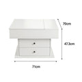 Artiss Lift Top Coffee Table Centre Table with Rotating Top Hidden Storage White