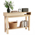 Artiss 100cm Console Table Drawer Shelf Wood Hallway Entryway