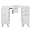 Artiss Manicure Table Nail Desk with Built-in Dust Collector Beauty Salon Station Drawers Shelves Wrist Cushion White