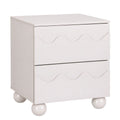 Artiss Bedside Table Nightstand 2 Drawers Storage Side Cabinet Beige