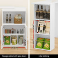 Artiss Extendable Bar Table Wine Rack Storage Cabinet Dining Desk