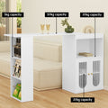 Artiss Extendable Bar Table Wine Rack Storage Cabinet Dining Desk