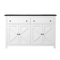 Artiss Buffet Sideboard Storage Cabinet Kitchen Cupboard 2 Drawers 140CM Black