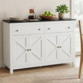 Artiss Buffet Sideboard Storage Cabinet Kitchen Cupboard 2 Drawers 140CM Black