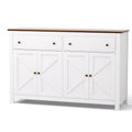 Artiss Sideboard 140cm 2 Drawer Storage Cabinet White Kitchen Cupboard