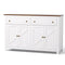 Artiss Sideboard 140cm 2 Drawer Storage Cabinet White Kitchen Cupboard