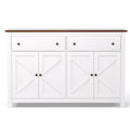 Artiss Sideboard 140cm 2 Drawer Storage Cabinet White Kitchen Cupboard