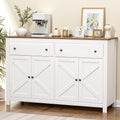 Artiss Sideboard 140cm 2 Drawer Storage Cabinet White Kitchen Cupboard