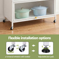 Artiss Kitchen Cabinet 80cm x 164cm Pegboard Storage Cupboard