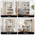 Artiss Kitchen Cabinet 80cm x 164cm Pegboard Storage Cupboard