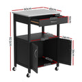 Artiss Kitchen Island Trolley 60cm Rolling Cart Storage Drawer Cupboard