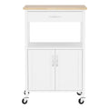 Artiss Kitchen Island Trolley 60cm Rolling Cart Storage Drawer Cupboard