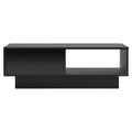Artiss Coffee Table with LED Lights Black