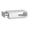 Artiss Coffee Table LED Lights White