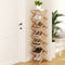 Artiss 7 Tier Bamboo Foldable Shoe Rack Organiser