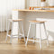 Artiss Bar Stools 2 Wooden Chairs Oak Seat Kitchen