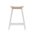 Artiss Bar Stools 2 Wooden Chairs Oak Seat Kitchen