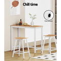Artiss Bar Table 108cm Rectangular Black