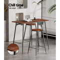 Artiss Halle Bar Table 120cm Rectangular Black