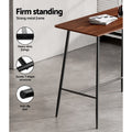 Artiss Halle Bar Table 120cm Rectangular Black