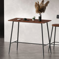 Artiss Halle Bar Table 120cm Rectangular Black