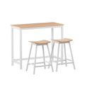 Artiss Bar Table Stool Set Solid Wood Cafe Pub Dining Kitchen Chairs