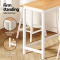 Artiss Bar Table Stool Set Solid Wood Cafe Pub Dining Kitchen Chairs