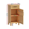 Artiss Bathroom Cabinet 90cm Wooden Storage JILL