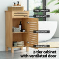 Artiss Bathroom Cabinet 90cm Wooden Storage JILL