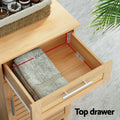 Artiss Bathroom Cabinet 90cm Wooden Storage JILL