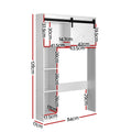 Artiss Over Toilet Storage Cabinet 128cm Bathroom Organiser Shelf