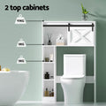 Artiss Over Toilet Storage Cabinet 128cm Bathroom Organiser Shelf