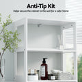 Artiss Bathroom Storage Cabinet 2 Drawers 3 Shelves 2 Doors White