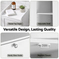 Artiss Tall Bathroom Storage Cabinet with Tilt Out Laundry Hamper White 170cm