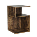 Artiss Bedside Table Nightstand Rust Oak Storage Shelves