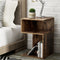 Artiss Bedside Table Nightstand Rust Oak Storage Shelves